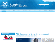 Tablet Screenshot of ghanauniversities.org